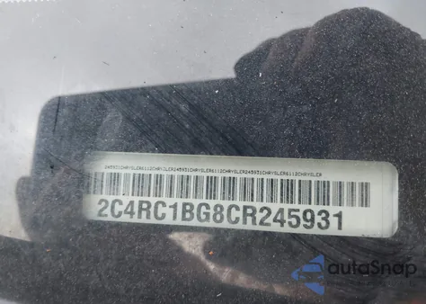 2012 Chrysler Town & Country Touring из США, поврежденный, VIN 2C4RC1BG8CR245931